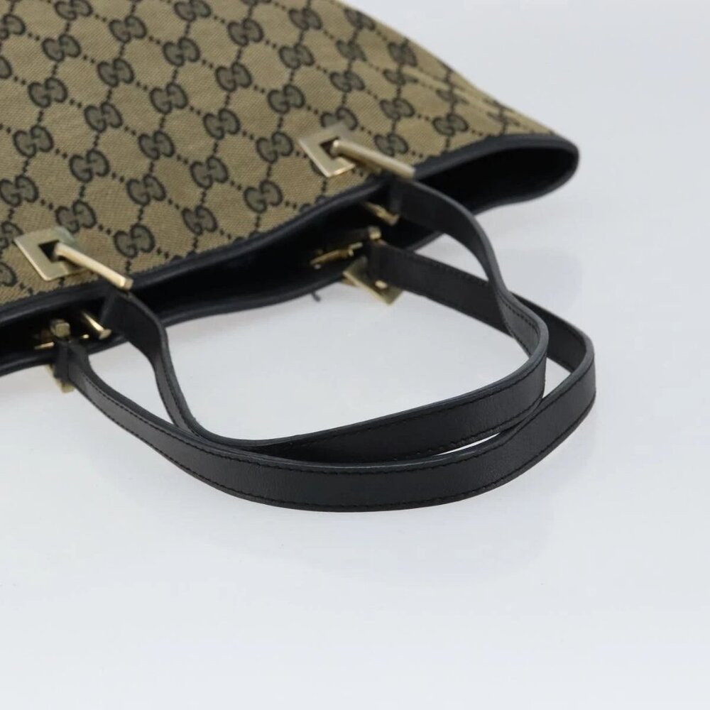 GUCCI GG Canvas Tote Bag Navy Gold 002 1098 3444 Auth ep11540 - Picture 8 of 16